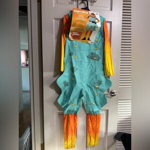 Kids inspirit Fishstick Youth Fortnite Costume Jumpsuit Only Size Large NWT